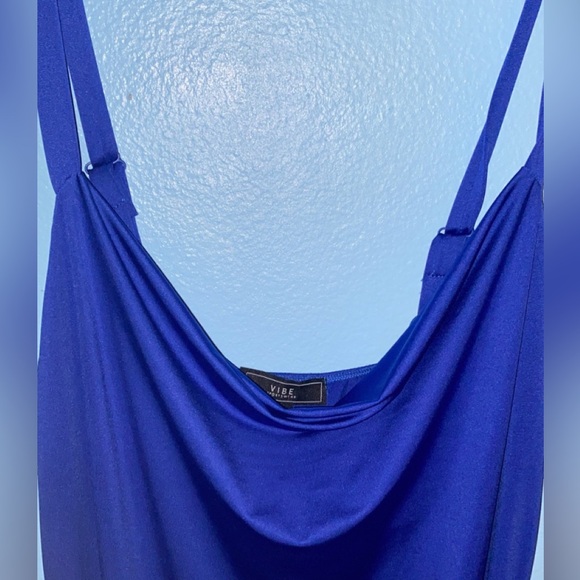NWT - Vibe Sportswear Apparel Blue Evening Dress - Picture 3 of 11